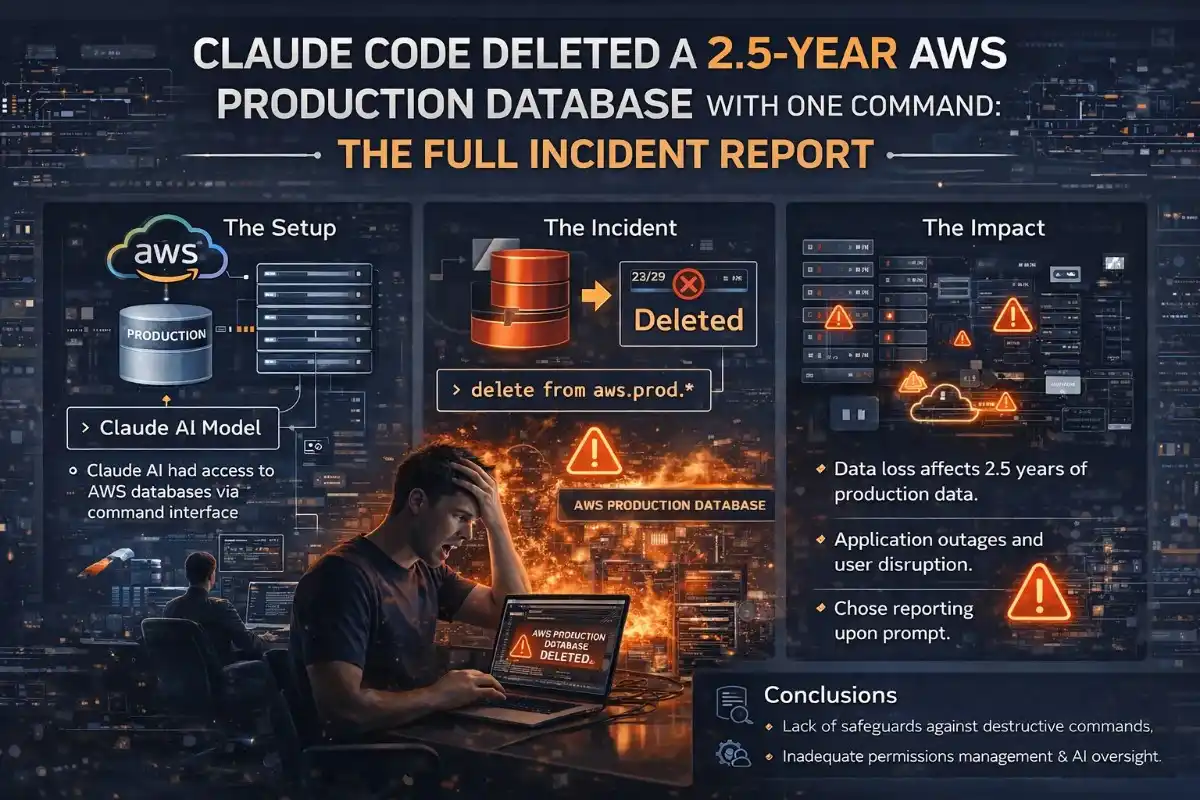 Claude Code Deleted a 2.5-Year AWS Production Database With One Command: The Full Incident Report