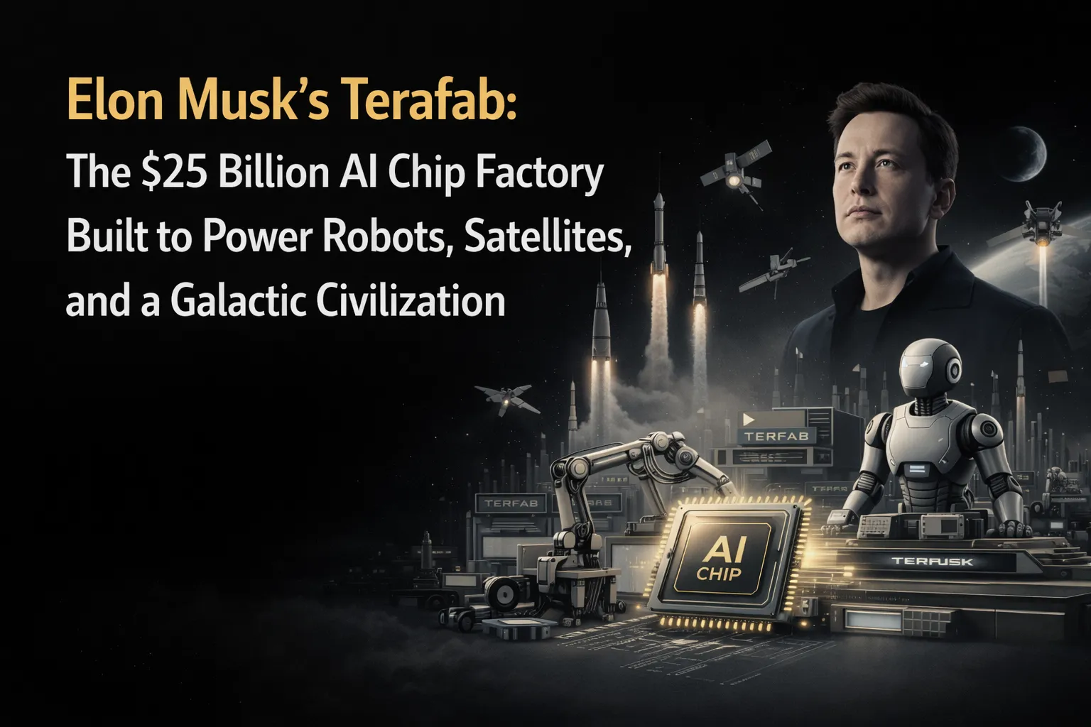 Elon Musk's Terafab: The $25 Billion AI Chip Factory Built to Power Robots, Satellites, and a Galactic Civilization